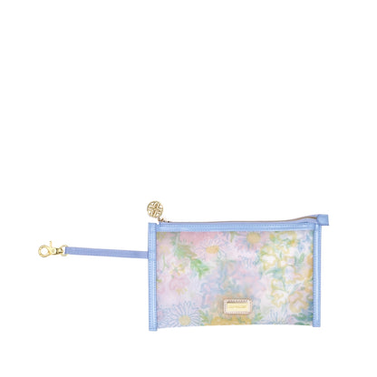Lifeguard Press Cooler Bag, Lilly Garden Stripe multicolored striped cooler bag with floral pattern