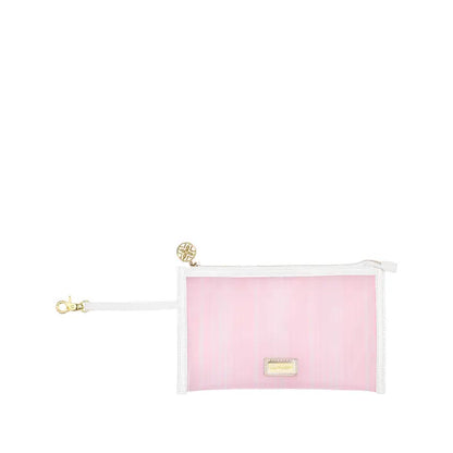Lifeguard Press Cooler Bag, Sun Tiles Home patterned tote cooler bag with a pink strap