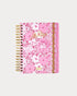 Pink floral Lilly Pulitzer 2026-2027 17 Month Large Agenda  Color in Conch Shell Pink Burst Of Joy
