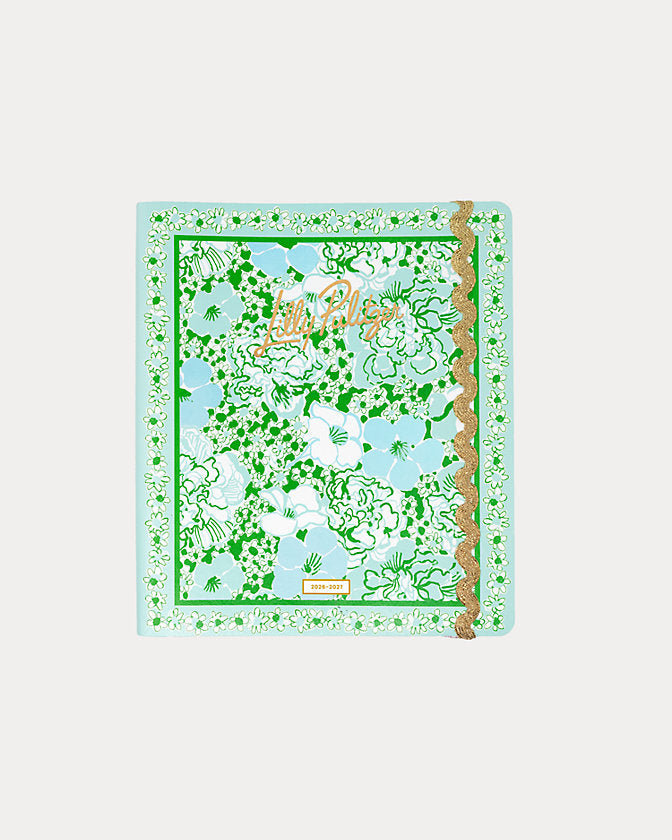 Lilly Pulitzer 2026-2027 17 Month Leatherette Agenda in mint condition burst of joy