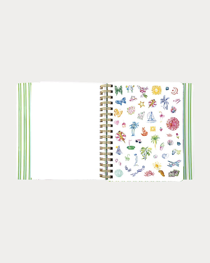 Lilly Pulitzer 2026-2027 17 Month Leatherette Agenda in mint condition burst of joy