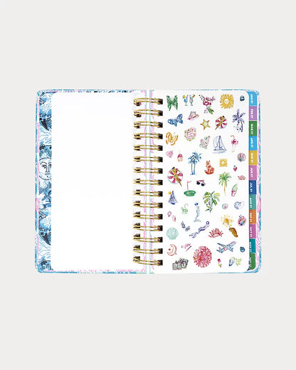 Lilly Pulitzer 2026-2027 17 Month Medium Agenda in Capri Blue Shelden
selected with jellyfish and shell design