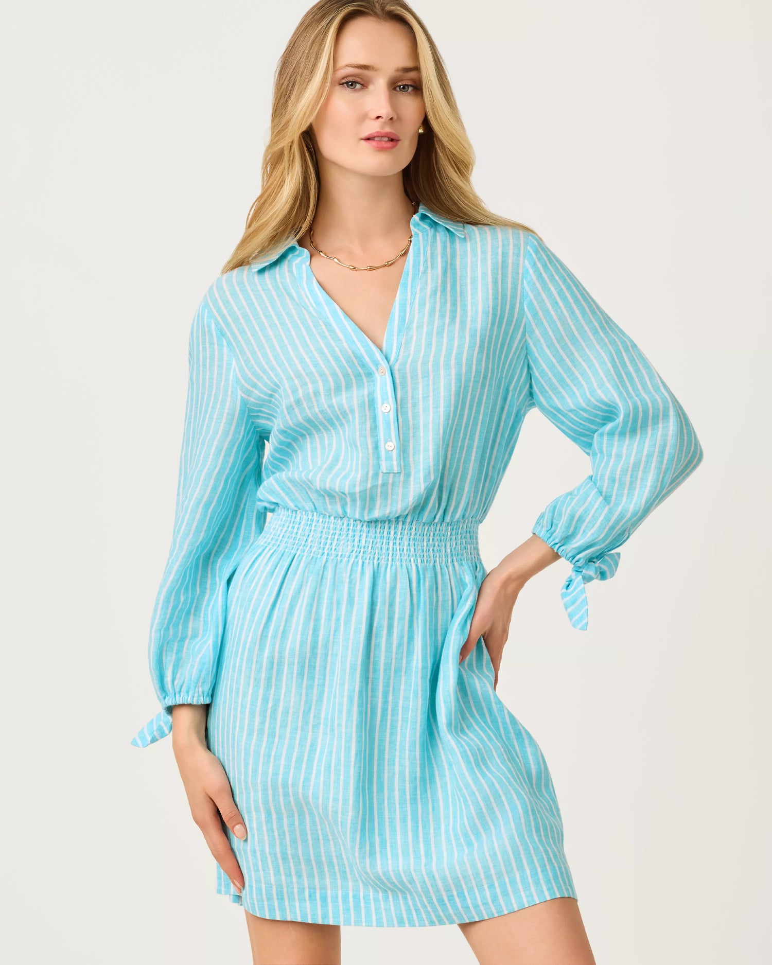 Abralynn Linen Shirtdress Abralynn Linen Shirtdress