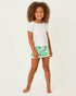 Girls Lilly Pulitzer Girls Mini Michelina Skort green leaf-patterned skort