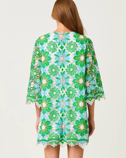 Lilly Pulitzer Jouri Lace Dress - Putting Green Sunshine Tile Lace Lilly Pulitzer Jouri Lace Dress - Putting Green Sunshine Tile Lace