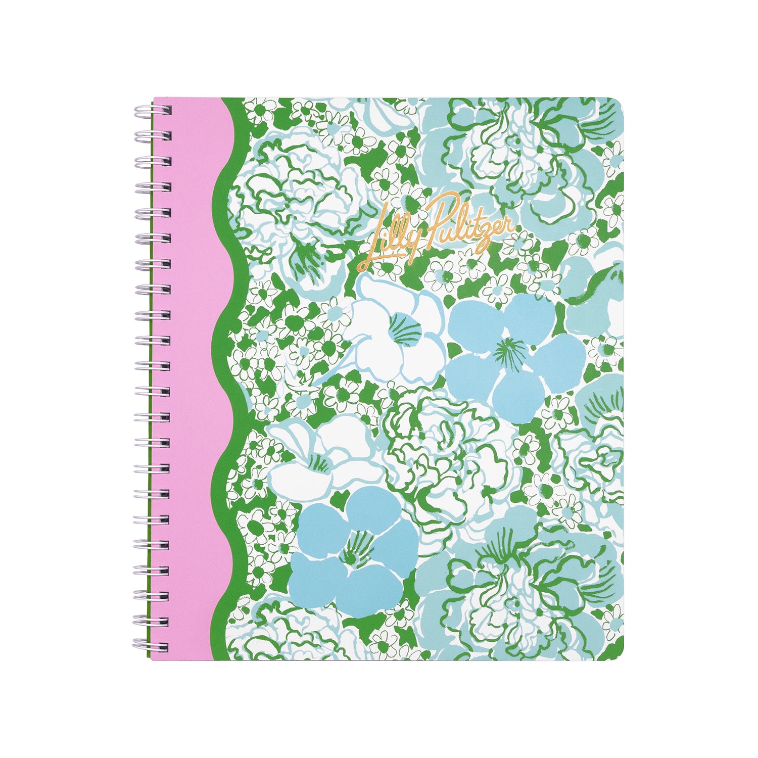 Lilly Pulitzer Large Notebook Mint Condition Burst Of Joy Floral notebook with pink spine