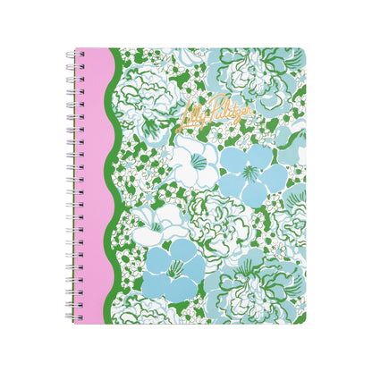 Lilly Pulitzer Large Notebook Mint Condition Burst Of Joy Floral notebook with pink spine