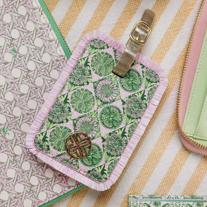 Lilly Pulitzer Luggage Tag, Tropical Tiles