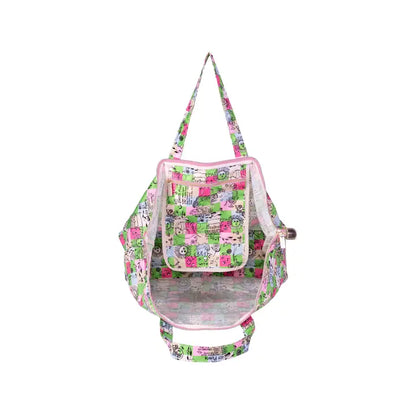 Lilly Pulitzer Packable Tote, Celebrate with Lilly Patch