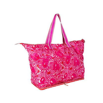 Lilly Pulitzer Packable Tote, Strawberry Red Pride of Lilly 