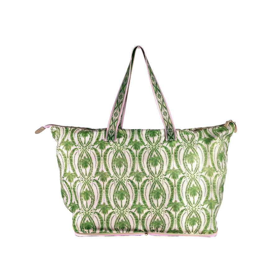 Lilly Pulitzer Packable Tote, Textured Palm Stripe