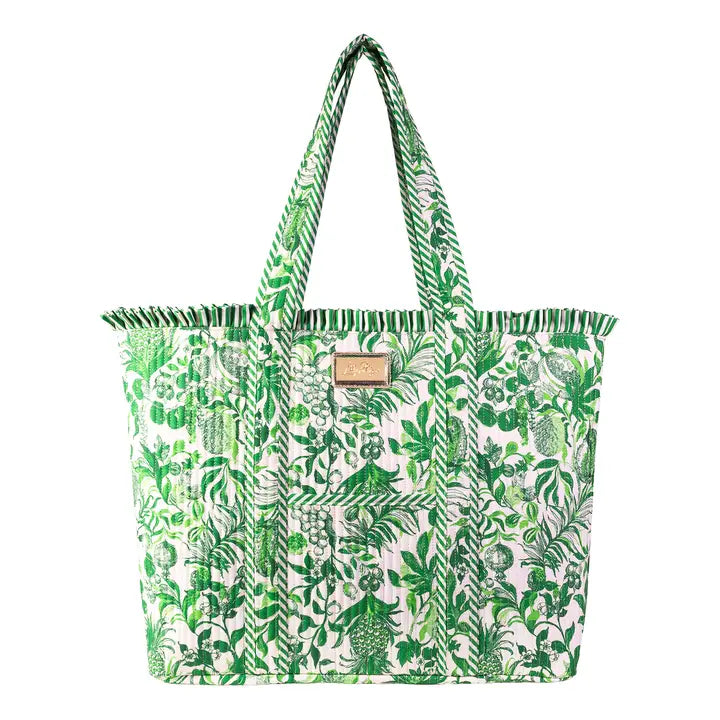Lilly Pulitzer Reversible Quilted Ruffle Tote, Covent Garden