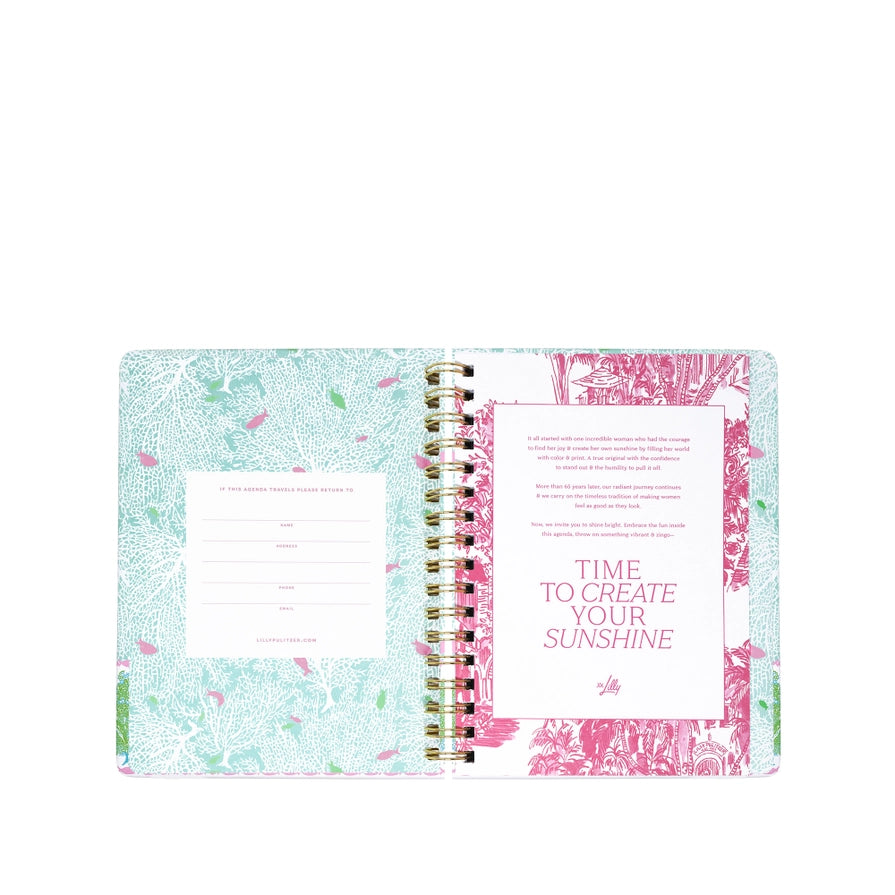 Lilly pulitzer 17 Month Monthly Agenda, Fantastical For Home Mint Condition Fantastical