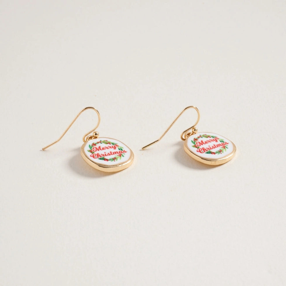 Pair of earrings with &