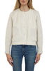 Mixed Media Cream Jacket