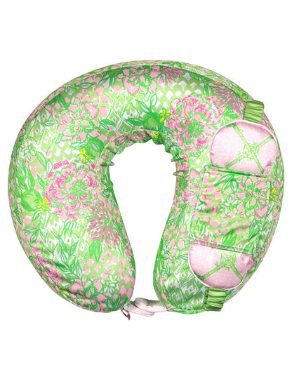 Lilly Pulitzer | Neck Pillow and Eye Mask - Lime Feeling Good