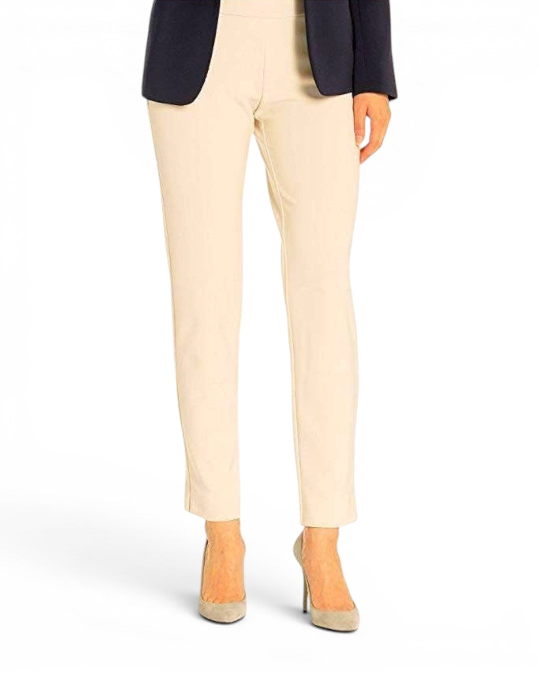 Krazy Larry P21 Microfiber Straight Leg Pant - Cream