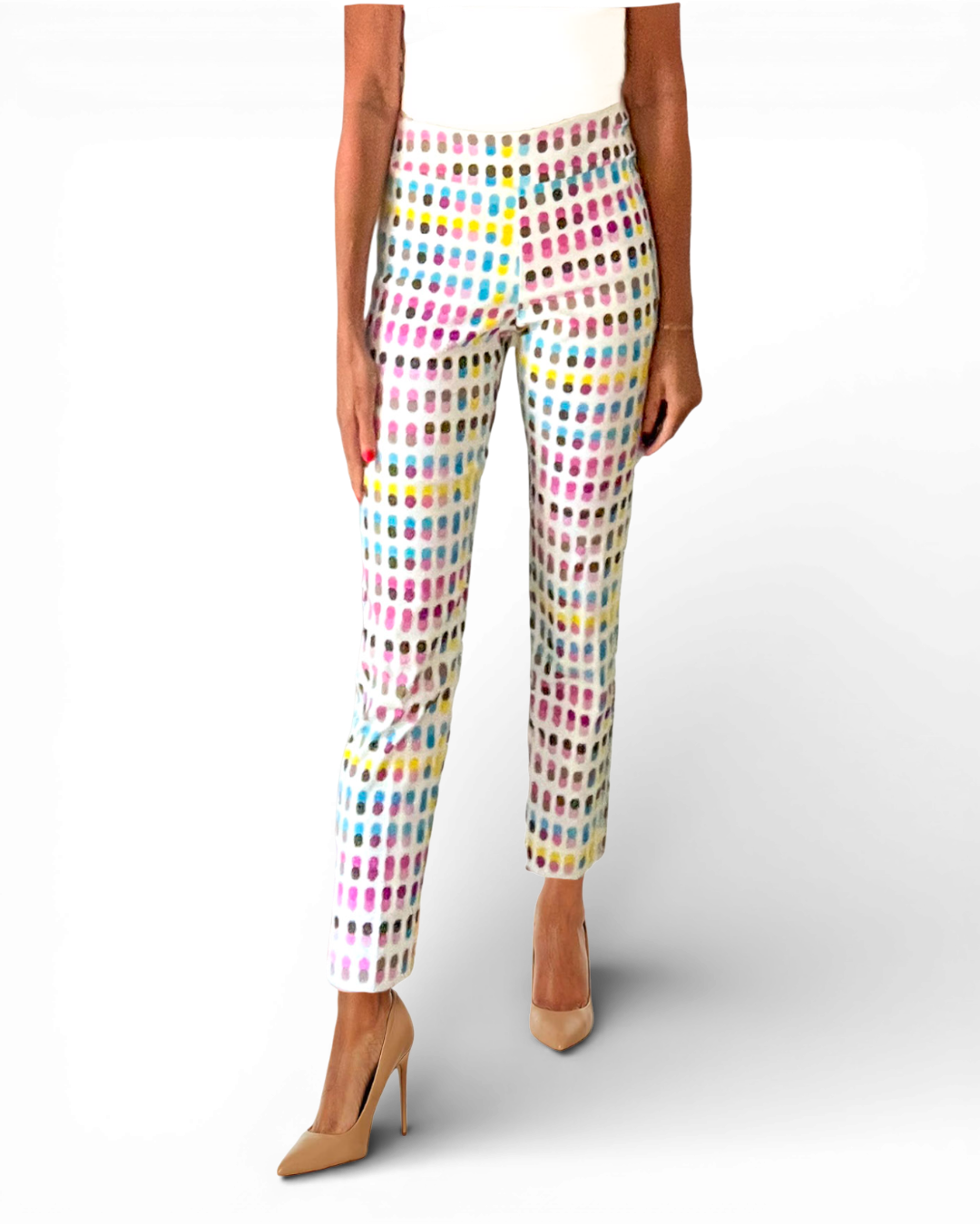 Krazy Larry P507 Pull on Pant - Blue Dots