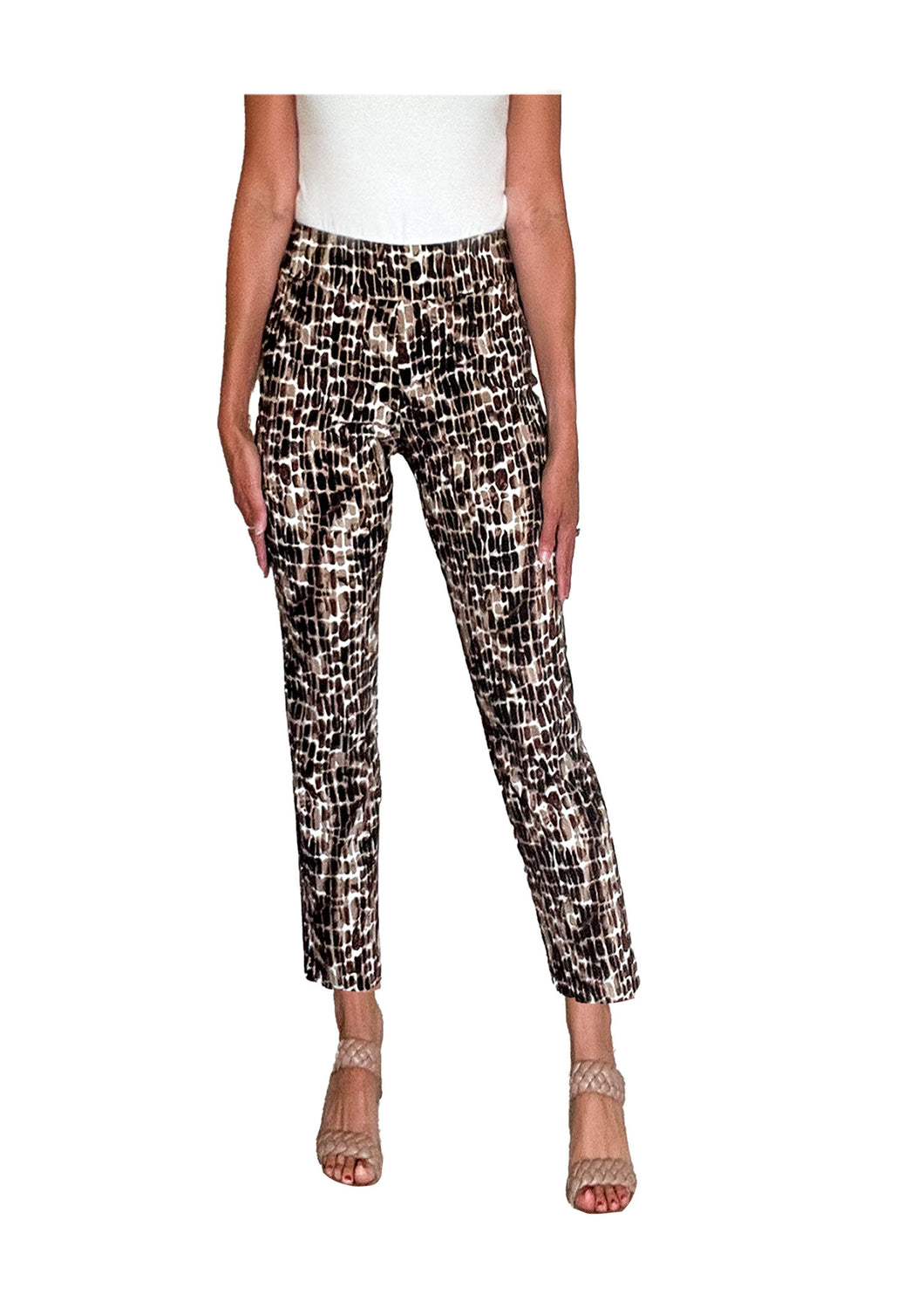 Krazy Larry | Reptile Print in Brown
