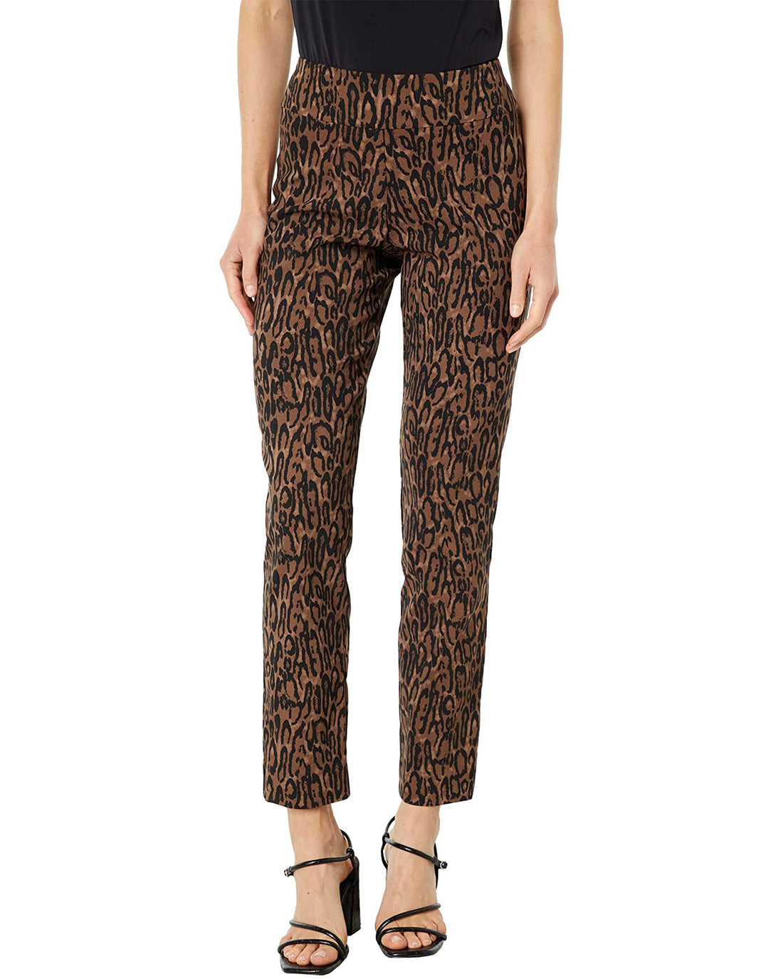 Krazy Larry | Brown Tiger Print Pant