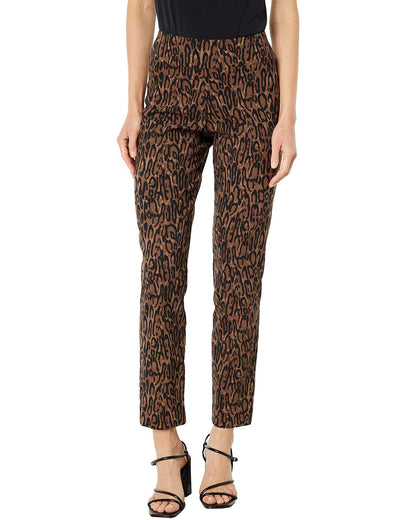 Krazy Larry | Brown Tiger Print Pant