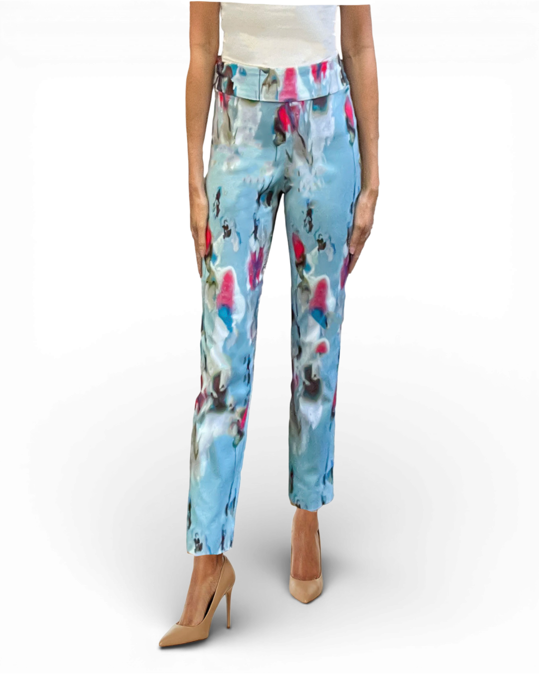 Krazy Larry P507 Pull on Pant - Grey Watercolor