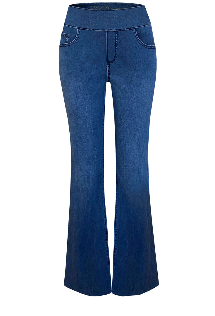 Ethyl | Flattering Bell Pant - Tidal