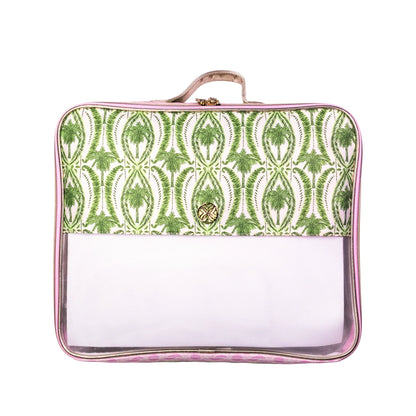 Packing Cube Set, Oleander Pink Tropical Tiles