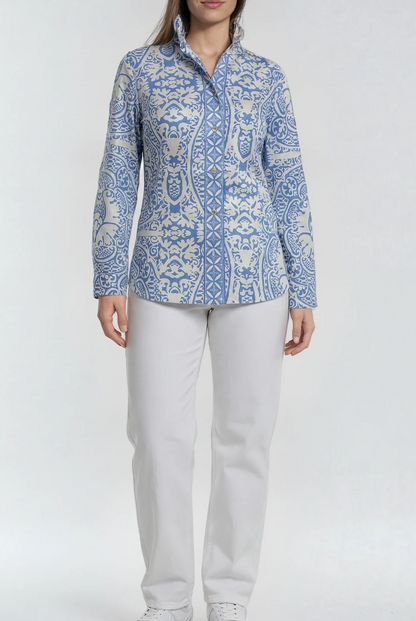 Patty Kim | Elizabeth Blouse - Periwinkle