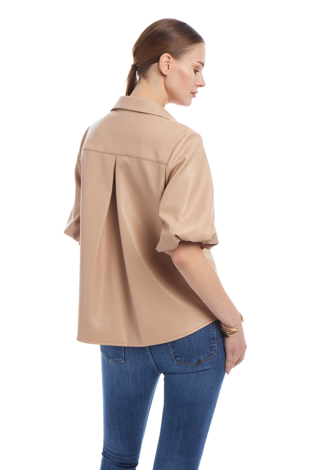 Patty Kim | Vegan Leather Morgan Top