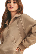 Load image into Gallery viewer, Cloister Collection | Dove Funnel Neck Half Zip
