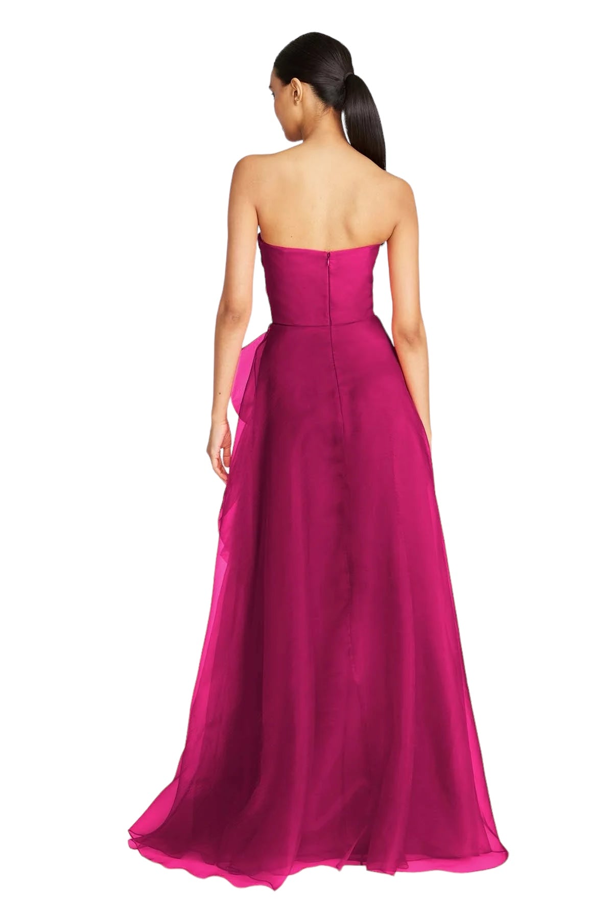 Theia | Teresa Strapless Draped Gown