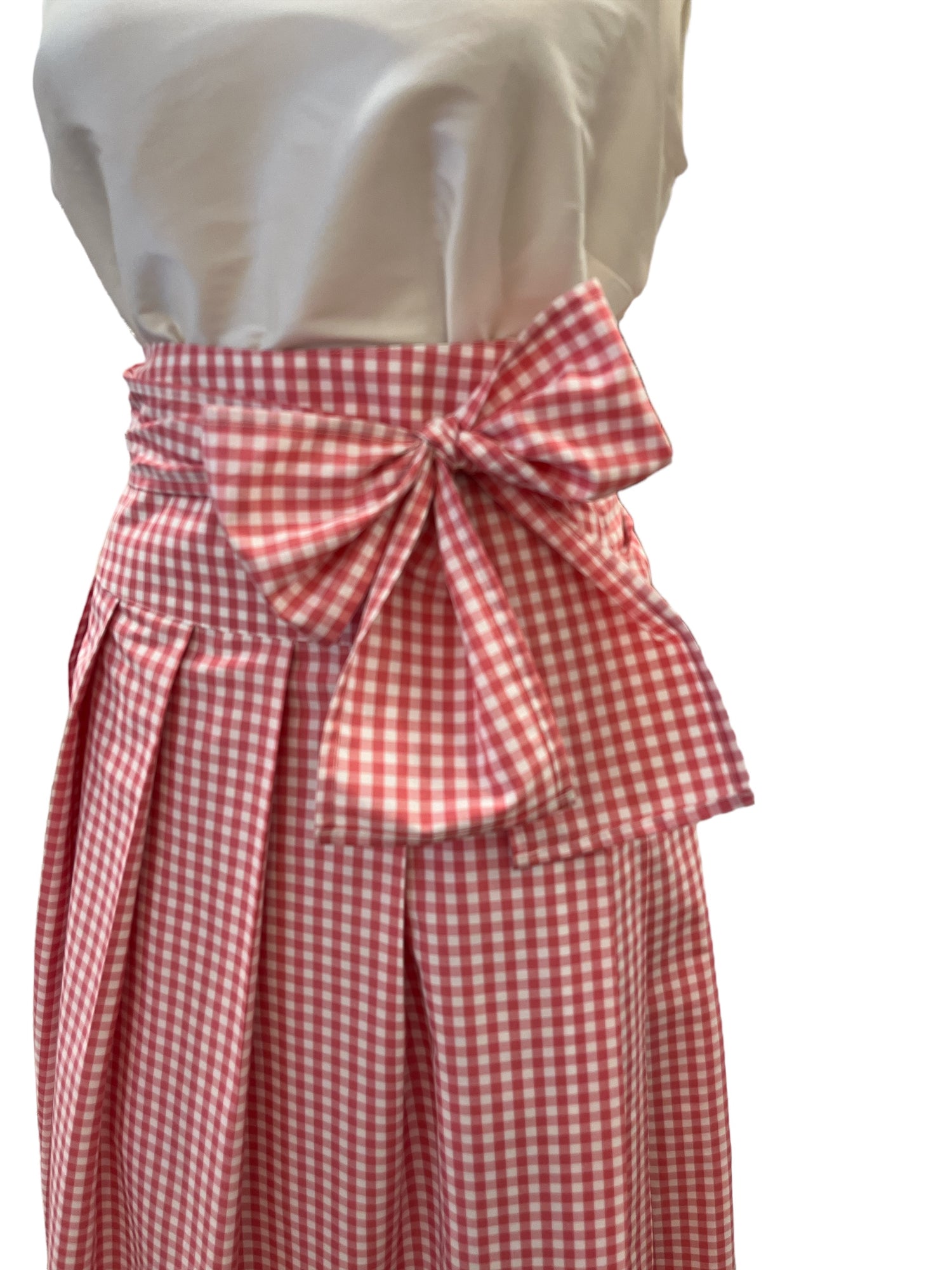 Connie Roberson | Long Wrap Gingham Skirt