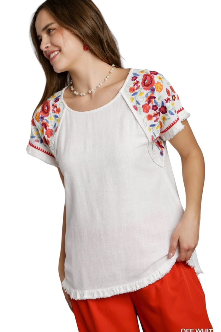 Cloister Collection | Embroidered Top