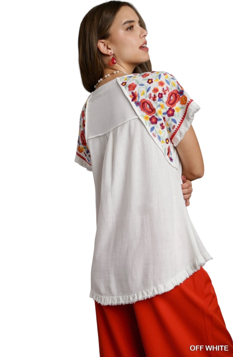 Cloister Collection | Embroidered Top