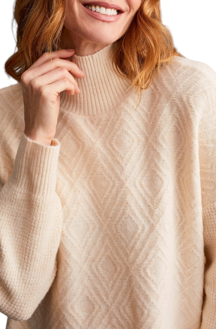 Tribal | Textured Mock Neck Sweater-orc