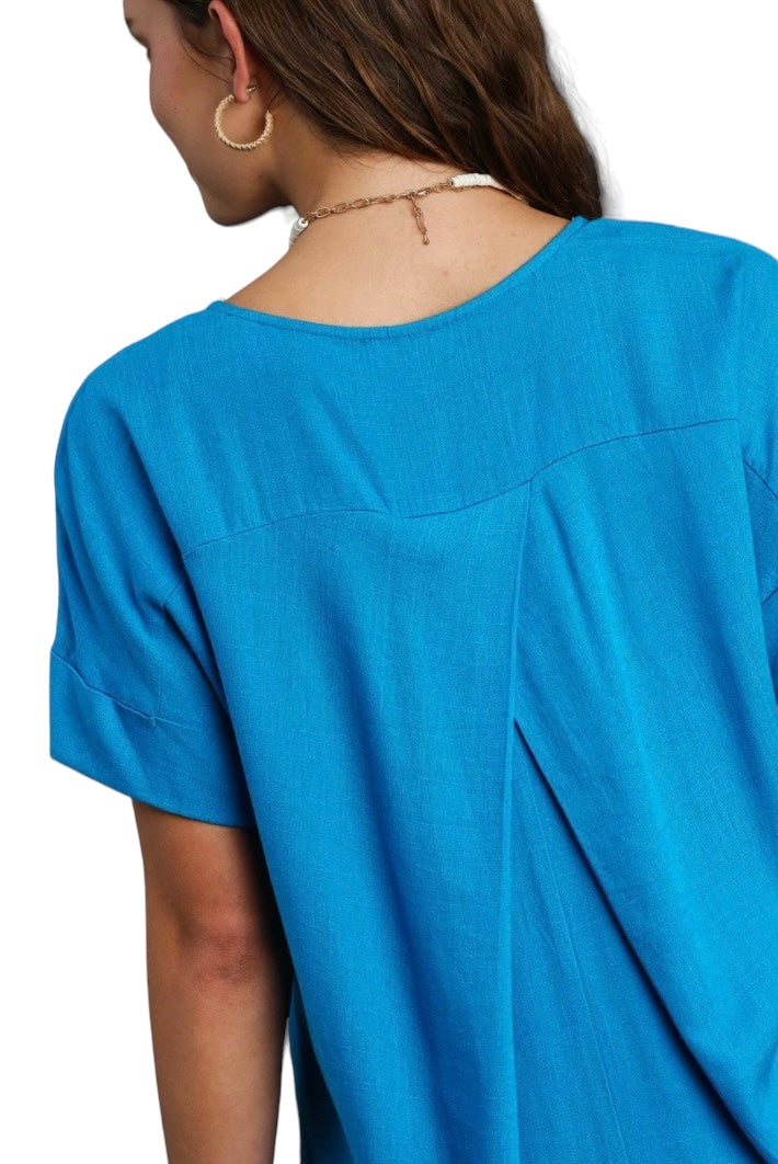 Cloister Collection | Linen Natural Hem Top