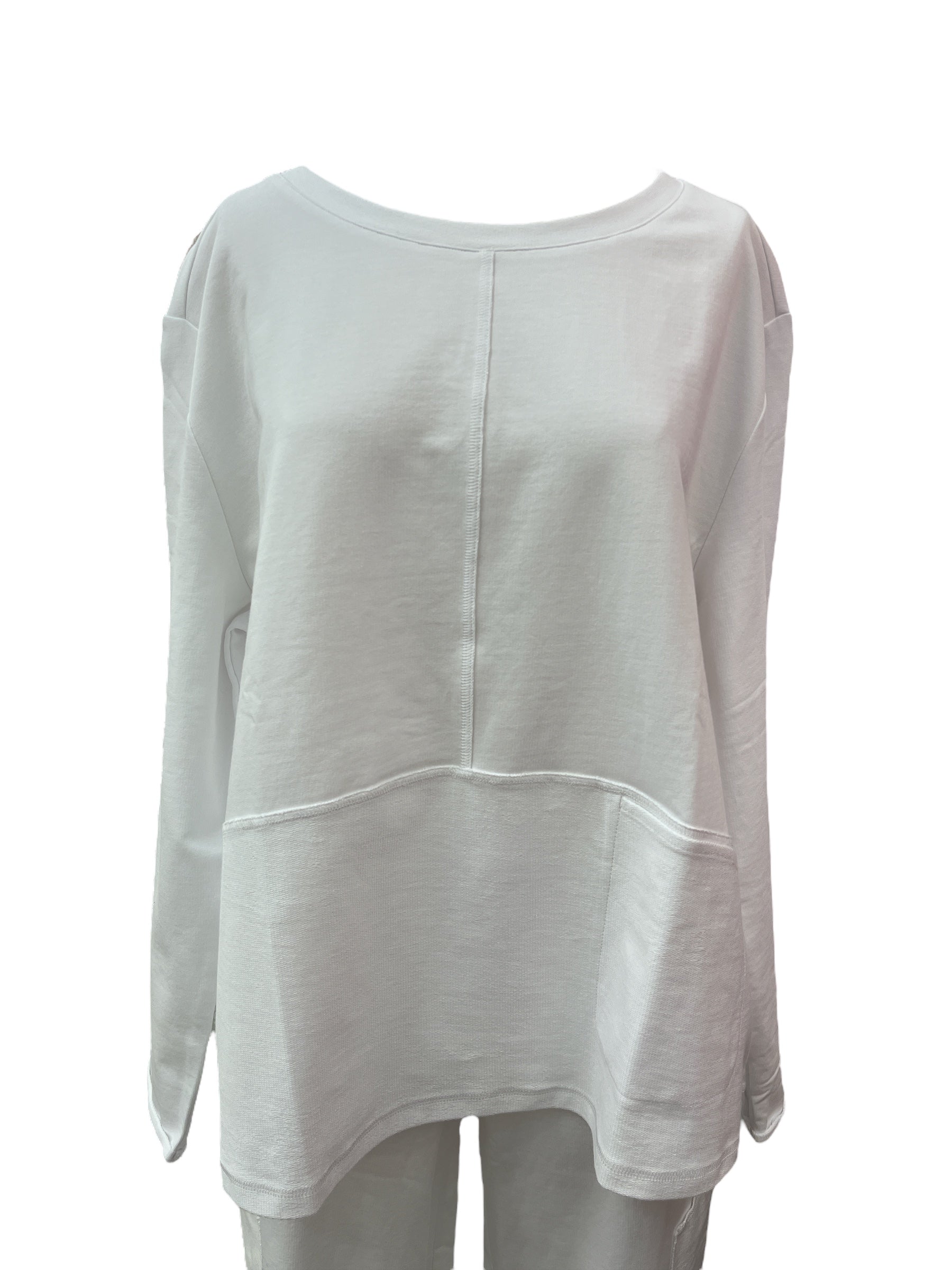 Escape By Hab | White Terry Island Pullover