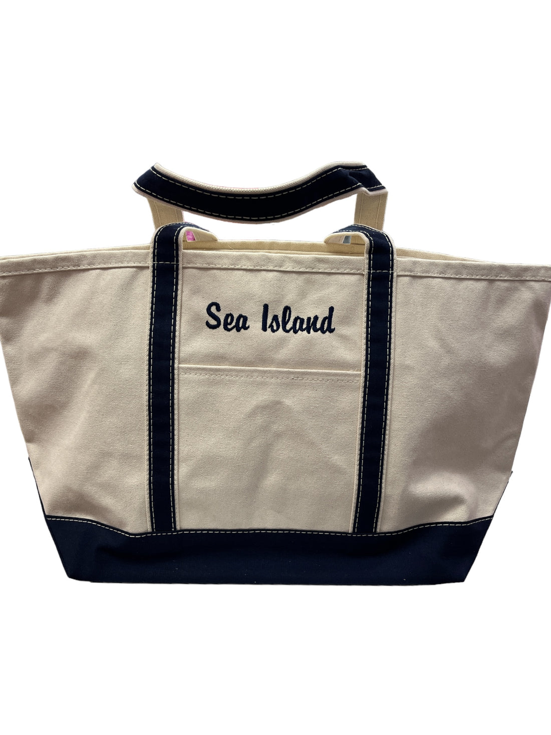 Cb Station | Large Embroidered Tote Navy