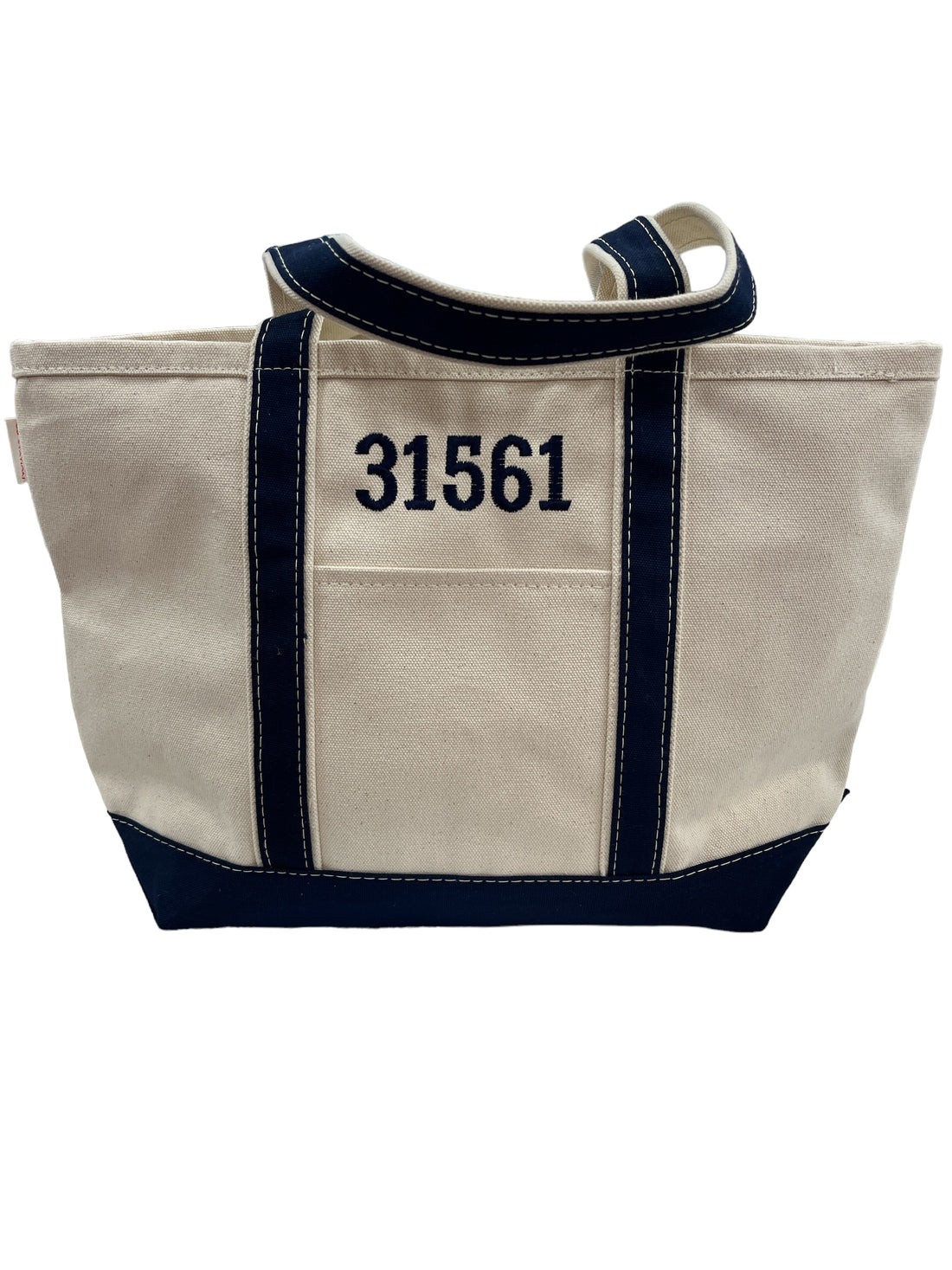 Cb Station | Medium Embroidered Tote Navy