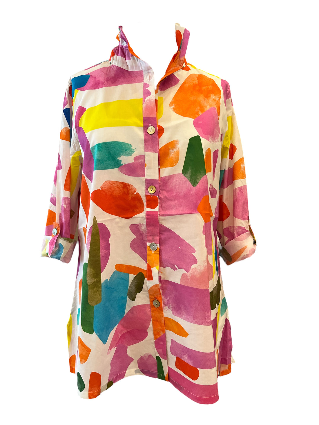 Too Fan | Vibrant Abstract Top
