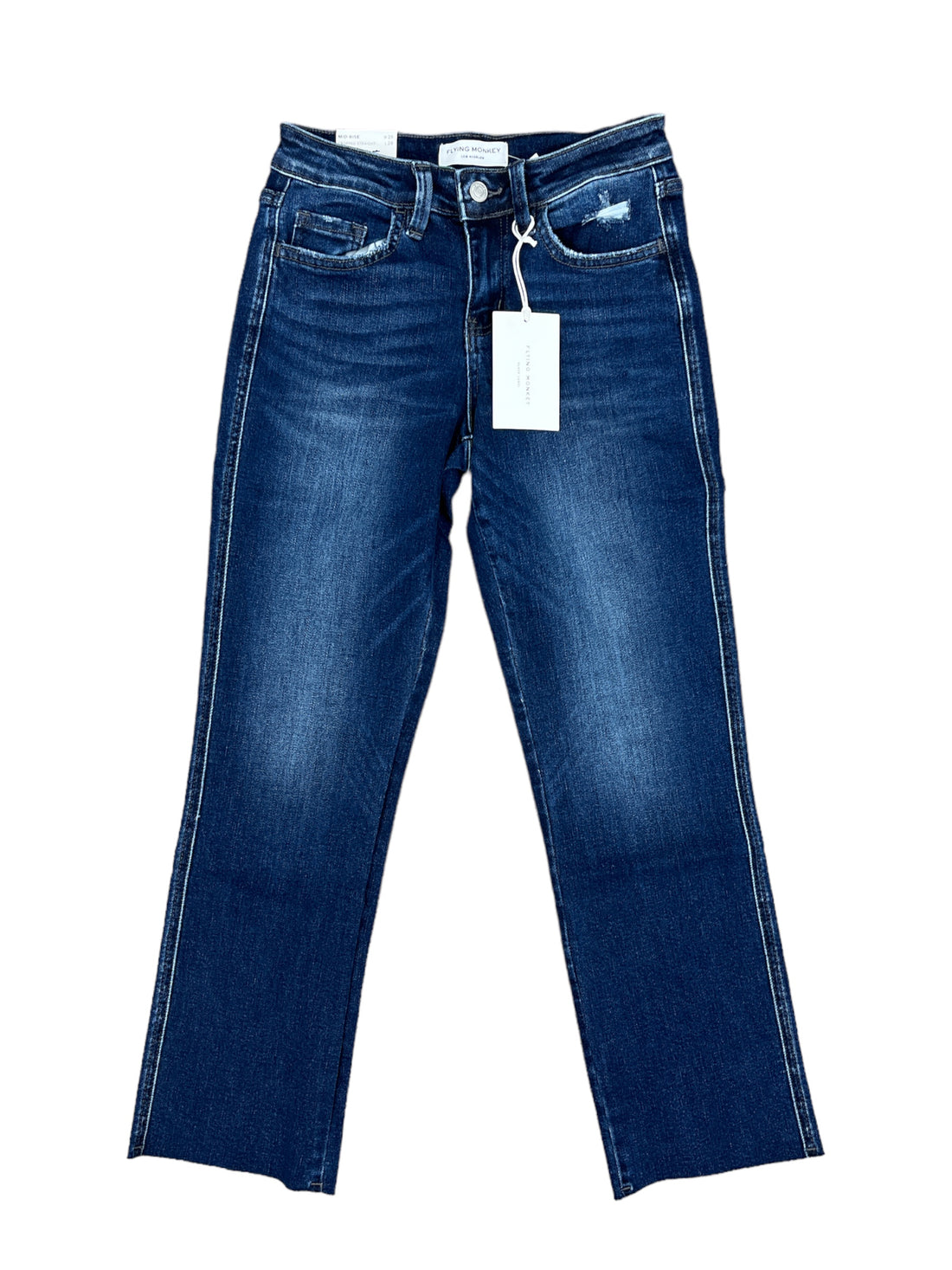 Flying Monkey | Mid Rise Cropped Straight Jean