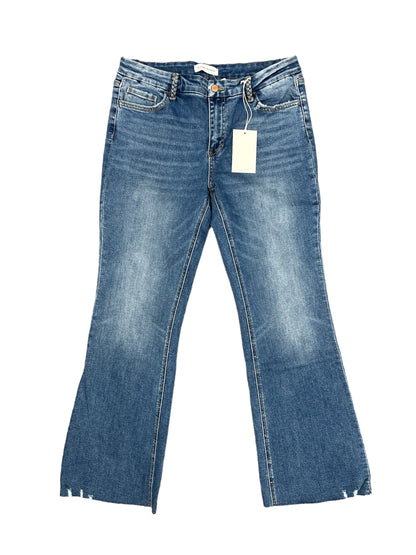 Flying Monkey | Low Rise Braided Flare Jeanes