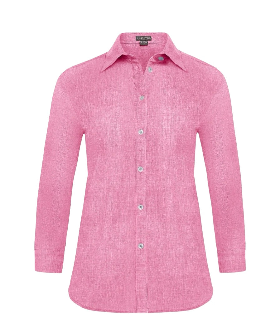 Ameliora | Diane Travel Shirt in Rose