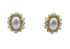 Lordane,inc. | Gold Pearl Oval Clip Earring | Lordane,inc. | Cloister Collection Designer Fashion