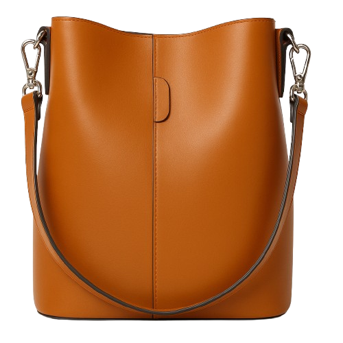 Rebecca Leather Handbag - Cognac