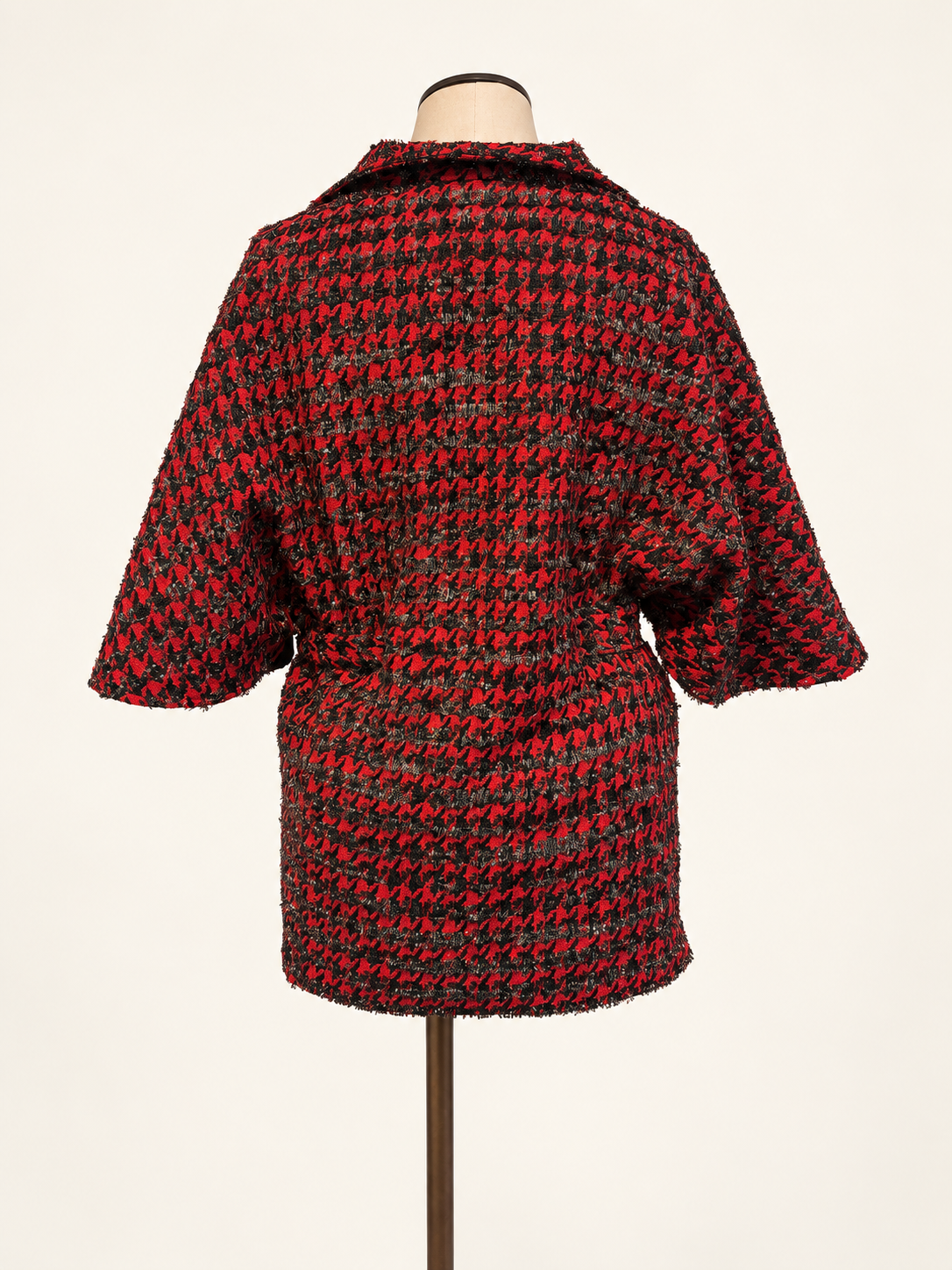 Red and Black Cape Jacket