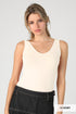 Women’s Reversible Tank Top in Ivory beige