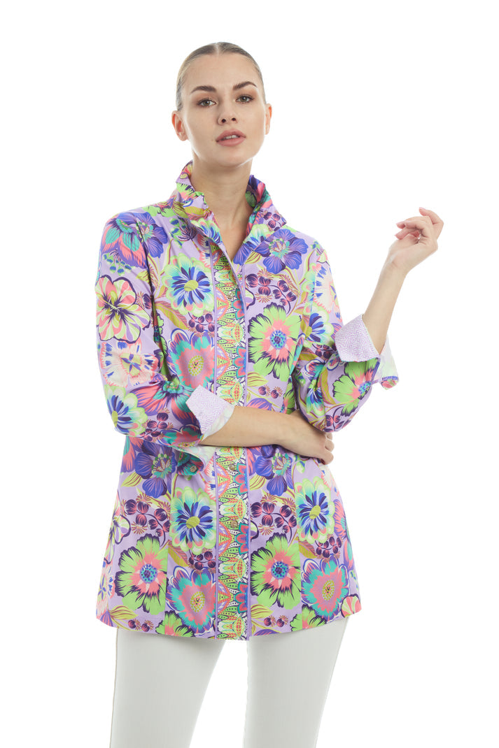 Patty Kim | Elizabeth Top - Blue Zinnias