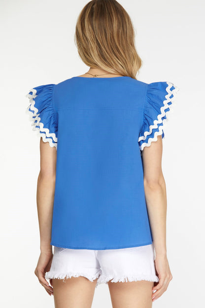 Cloister Collection | Ruffle Sleeve Top